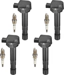 Ignition Coil Pack And Spark Plugs For Honda 2001-2005 Civic Acura El. Fixed Price $80.35.