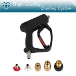 Short Pressure Washer Gun With Swivel High Water Handle W/ 3/8" Male. Fixed Price $31.99.