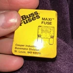 Buss Fuses Part #BP/MAX-60 A01. Fixed Price $13.67.
