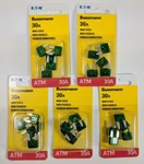 25X Bussmann BP/ATM-30-RP Green 30A Mini Fuse Pack Of. Fixed Price $20.23.