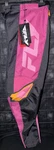 378-83200 Fly Racing Women's F-16 Pants Black/mauve/yellow Sz 0/02. Fixed Price $69.95.