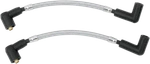 Magnum Braided Spark Plug Wires Polished Stainless For Harley Fxr 82-00 3030S. Fixed Price $77.55.