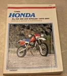 Honda Xl/xr 500-650 Singles 79-97 Service Repair Maintenance Manual Clymer Ahrma. Fixed Price $25.43.