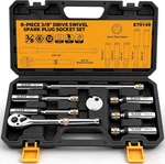 Elead 8-PIECE 3/8" Drive Magnetic Swivel Spark Plug Socket Set, 5/8", 9/16", 14M. Fixed Price $66.72.