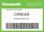 Kawasaki Genuine CR9EIA9 Spark Plug -. Fixed Price $14.86.