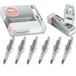 6 Pc Ngk 3459 V-power Spark Plugs For SP000ZFR5N RC12ECC RC10PEC Bv. Fixed Price $26.46.