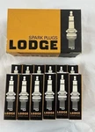 12 Vintage Lodge Hbln 14MM Spark Plugs Nos Full Box Chmp N5, Auto A64 Etc Nib. Fixed Price $99.87.