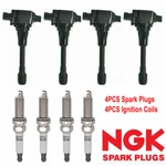 Oem Ignition Coil & Ngk Ruthenium Spark Plug For 07-19 Nissan Altima Versa UF549. Fixed Price $60.99.