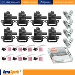8 Lgnition Coil & Ngk Spark Plug Connector For Chevrolet Pontiac Cadillac. Fixed Price $168.59.