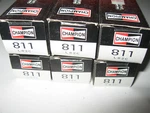 Champion 811 L82C Nickel Spark Plug, Made In England, New Old Stock, Pack Of 6. Fixed Price $26.99.
