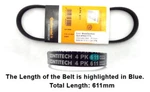 Continental Alternator Bmw Oilhead 12 31 341 / 611MM,BELT-4PK611779. Fixed Price $29.69.