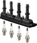 Bdfhyk 1 Ignition Coil Pack UF669 And 4 Iridium Spark Plugs XP3922.... Fixed Price $85.38.