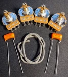 Les Paul Short Shaft Potentiometers 500K 3/8" Kit Gavitt Wire Caps High Quality. Fixed Price $27.00.