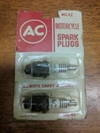 Ac MC42 Motorcycle Spark Plugs 22420 (TO1). Fixed Price $8.50.