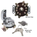 Chrome Ignition Switch For Harley Fatbob Gas Tank 75105-73T 15103. Fixed Price $26.40.