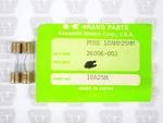 Kawasaki Nos New 10A25M 26006-003 (2) Fuse L=25 H1 S1 En F6 F7 F9 G3 G4 G5. Fixed Price $14.99.