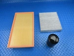 Maserati Granturismo Quattroporte Oil Air And Cabin Filter Service Kit #9161. Fixed Price $110.00.