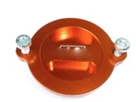 Ktm 540 Excf Excg Sxs Racing Oil Filter Cover Cap Orange Engraved New B12J. Fixed Price $73.73.
