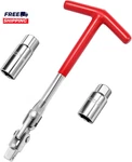 3PCS Spark Plug Socket Wrench Set T-handle Universal 5/8 & 13/16 Tool. Fixed Price $8.71.