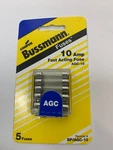 Bussmann BP/AGC10 Carded Fuse 5 Pack Amp AGC-10. Fixed Price $7.89.