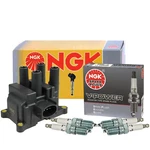 Ngk Dis Ignition Coil & V-power Spark Plugs Kit Ford Ranger Xlt 2.3 L4. Fixed Price $91.95.