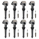 Bosch Ignition Coil Denso Iridium Long Life Spark Plug Kit For LR4 Xf Xkr V8. Fixed Price $476.95.