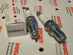 Pair Candles New Spark Plugs Ducati Monster S2R 67090331A. Fixed Price $66.91.