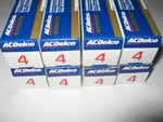 Acdelco #4 25164642 Rapidfire Platinum Spark Plug, Dated 1995, Pack Of 8. Fixed Price $74.99.