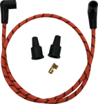 Drag Specialties Braided Plug Wires - Orange/black, Part 40177. Fixed Price $22.42.