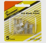 Bussmann Amps 32 Volts Automotive 0.8" Blade Fuse 5PK BP/ATC-25-RP. Fixed Price $11.99.
