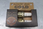 Harley Davidson Gold Spark Plugs 32357-94. Fixed Price $30.00.