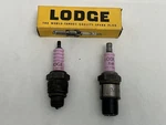 3 Vintage Pink Lodge Spark Plugs England 2 HH-14 R49 Motorcycle Car Box. Fixed Price $52.25.