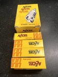 Accel U-groove Spark Plugs Part #574 Set Of 8 Nos Made In Japan. Fixed Price $69.99.