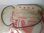 Nos 30372-425-000 Honda Left Crank Case Gasket (see List Below). Fixed Price $11.99.