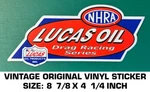 Nhra Lucas Oil Drag Racing Series - Vintage Original Vinyl Decal Sticker. Fixed Price $7.96.