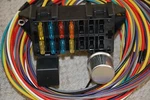 10 Circuit Basic Wire Harness Fuse Box Street Hot Rat Rod Wiring Car Truck 12V. Fixed Price $75.90.