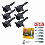 Ignition Coil + Ngk Spark Plugs For 04-06 Chevrolet Epica Suzuki Verona 2.5L L6. Fixed Price $212.81.