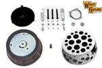 Swiss Cheese Air Cleaner Kit Chrome For Harley-davidson. Fixed Price $94.99.