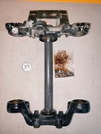 1983-84 Honda VT500C Shadow Steering Stem, Bridge & Handlebar Holder. Fixed Price $40.00.
