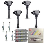 4PC Ignition Coil & Ngk Iridium Spark Plug For 2011-2017 Nissan Juke L4 1.6L. Fixed Price $148.49.