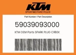 Ktm Genuine Spark Plug CR8EK - 59039093000. Fixed Price $11.30.