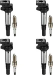 Bdfhyk Ignition Coils UF598 And Iridium Spark Plug 97968 Compatible With Mini.... Fixed Price $49.99.