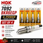 Ngk 7092 BKR6EGP G-power Spark Plugs 4PC Fits Toyota Honda Subaru Gm. Fixed Price $19.80.