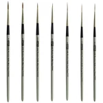 AS-64 Russian Pure Sable Long Liner And Mini Brush Set 7 Pcs. Fixed Price $46.80.