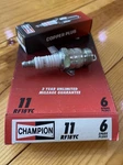 Champion 11 RF18YC Spark Plugs New Set Of 6. Fixed Price $9.99.
