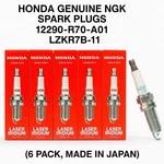 Honda Genuine Ngk Spark Plugs 12290-R70-A01 LZKR7B-11 (6 Pack, Made Japan). Fixed Price $49.99.