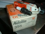 Nos Autolite Or Champion Spark Plug Box Of 10 AT1 AT2 395 RN4YC J6. Fixed Price $34.99.