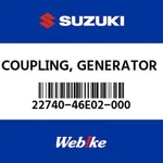 22740-46E02-000 Suzuki Coupling,generator 2274046E02000, New Genuine Oem Part. Fixed Price $116.00.