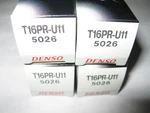 Denso 5026 T16PR-U11 Nickel U-groove Spark Plug, New Old Stock, Pack Of 4. Fixed Price $24.99.
