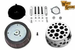 Swiss Cheese Air Cleaner Kit Chrome For Harley Davidson By V-twin. Fixed Price $93.42.